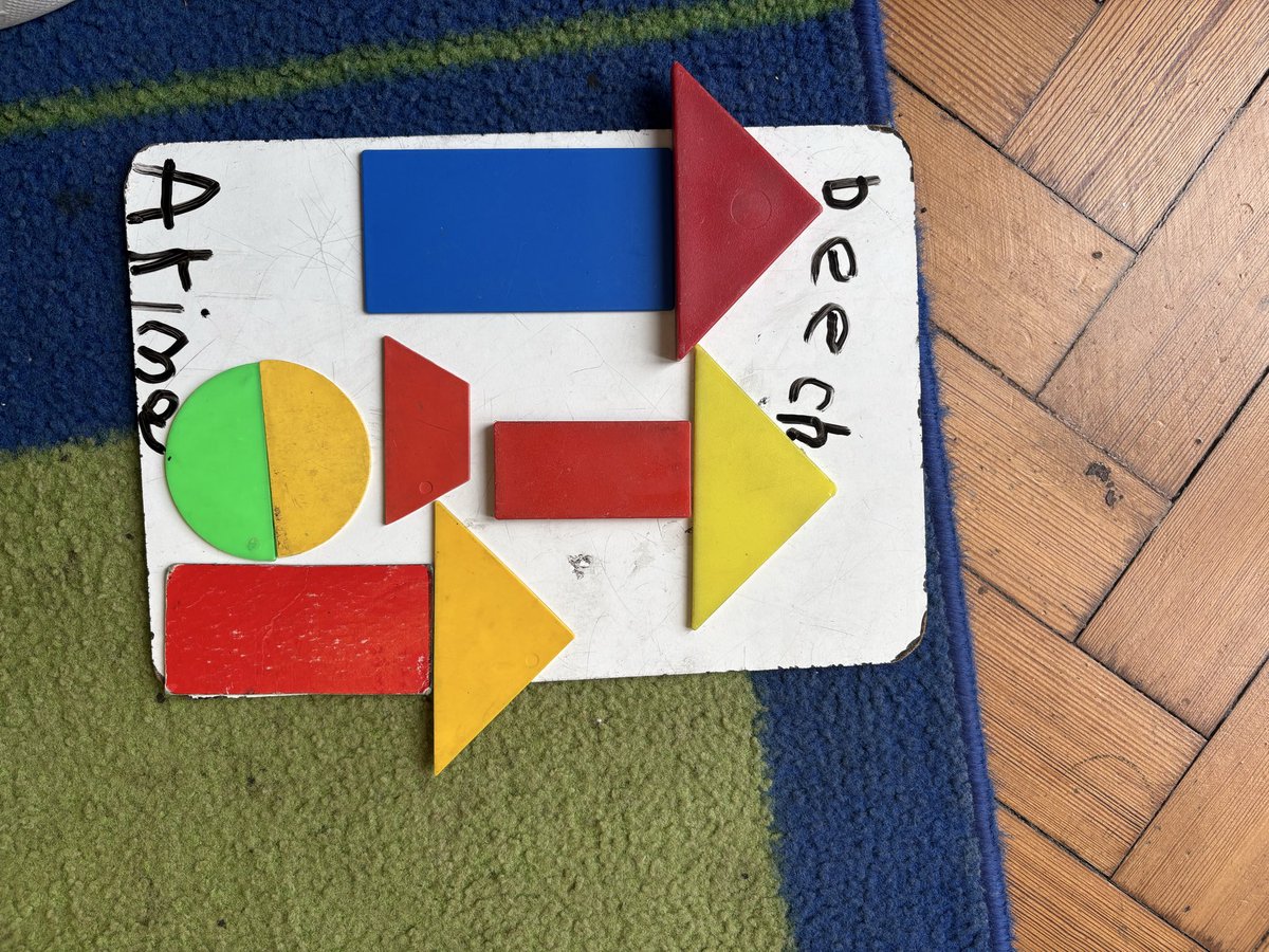 StJosephsSE8's tweet photo. Rotating shapes in EYFS to create images!
#whiterosemaths https://t.co/yeE8bPJvaO