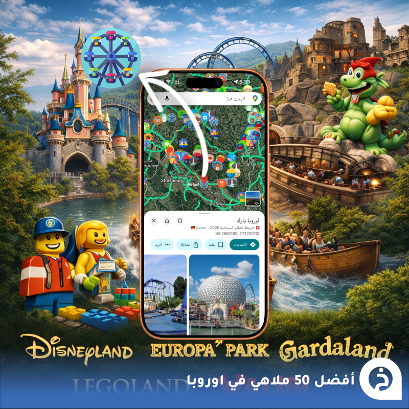 TouristMapsApp's tweet photo. أفضل 50 ملاهي في #اوروبا🎡🇪🇺
[تحديث 2026]

1- أوروبا بارك (المانيا 🇩🇪)↓
Europa-Park
📍https://t.co/XmdAPkkukD

2- ديزني لاند (فرنسا 🇫🇷)↓
Disneyland Park
📍https://t.co/5d6Be3PCGM

3- عالم بورتافينتورا (اسبانيا 🇪🇸)↓
PortAventura World
📍https://t.co/2CCIA9wi6i

4- إفتيلينغ (هولندا 🇳🇱)↓
Efteling
📍https://t.co/zAvbTj42qu

5- فنتازيا لاند (المانيا 🇩🇪)↓
Phantasialand
📍https://t.co/fTWKaiLPl1

6- جاردالاند (ايطاليا 🇮🇹)↓
Gardaland
📍https://t.co/9JtDPTFBFX

7- إنرجي لانديا (بولندا 🇵🇱)↓
Energylandia
📍https://t.co/PdtcIJAw1v

8- بارك أستريكس (فرنسا 🇫🇷)↓
Parc Astérix
📍https://t.co/dL6RWNZzZA

9- التون تاورز (بريطانيا 🇬🇧)↓
Alton Towers
📍https://t.co/0m3LQTUF8X

10- وارنر برذرز مدريد (اسبانيا 🇪🇸)↓
Parque Warner Madrid
📍https://t.co/ROju0lAJ6B

11- بوي دو فو (فرنسا 🇫🇷)↓
Puy du Fou
📍https://t.co/PUNbp91pVN

12- ليزابيرغ (السويد 🇸🇪)↓
Liseberg
📍https://t.co/dIkxJSRMhk

13- تيفولي (الدنمارك 🇩🇰)↓
Tivoli Gardens
📍https://t.co/84NWASReWI

14- ثورب بارك (بريطانيا 🇬🇧)↓
Thorpe Park
📍https://t.co/iQpjLsd37R

15- بلاكبول بليجر بيتش (بريطانيا 🇬🇧)↓
Blackpool Pleasure Beach
📍https://t.co/t4WfHbEzEO

16- ميرابيلانديا (ايطاليا 🇮🇹)↓
Mirabilandia
📍https://t.co/z63J9HwLqa

17- هايد بارك (المانيا 🇩🇪)↓
Heide Park
📍https://t.co/WucYneihUk

18- ليجولاند وندسور (بريطانيا 🇬🇧)↓
LEGOLAND Windsor
📍https://t.co/CnBZLFjBK9

19- ليجولاند بيلوند (الدنمارك 🇩🇰)↓
LEGOLAND Billund
📍https://t.co/bXSgzrmEdt

20- ليقولاند (المانيا 🇩🇪)↓
LEGOLAND Deutschland
📍https://t.co/Br8kin0Q1j

21- لينانماكي (فنلندا 🇫🇮)↓
Linnanmäki
📍https://t.co/5SOeIoebJP

22- جرونا لوند (السويد 🇸🇪)↓
Gröna Lund
📍https://t.co/Hy30qlm4sa

23- دوينريل (هولندا 🇳🇱)↓
Duinrell
📍https://t.co/txsV4mrlK7

24- واليبي (فرنسا 🇫🇷)↓
Walibi Rhône-Alpes
📍https://t.co/tiiKphjbIV

25- بيلويردي (بلجيكا 🇧🇪)↓
Bellewaerde
📍https://t.co/1gILDlqfEO

26- بلوبسا لاند (بلجيكا 🇧🇪)↓
Plopsaland De Panne
📍https://t.co/BbeExESbzp

27- هوليدي بارك (المانيا 🇩🇪)↓
Holiday Park
📍https://t.co/BDxmqeSfKq

28- تريبسدريل (المانيا 🇩🇪)↓
Tripsdrill
📍https://t.co/f3YfEX15U2

29- ليجينديا (بولندا 🇵🇱)↓
Legendia
📍https://t.co/fRd2Kv7s6t

30- سيغولاند (فرنسا 🇫🇷)↓
Cigoland
📍https://t.co/9K7OTxbBRO

31- نيجلولاند (فرنسا 🇫🇷)↓
Nigloland
📍https://t.co/xeNTuhwki7

32- براتر (النمسا 🇦🇹)↓
Wiener Prater
📍https://t.co/uqieybYcdP

33- تيبيدابو (اسبانيا 🇪🇸)↓
Tibidabo Amusement Park
📍https://t.co/WLy2x2Kmyo

34- كوني لاند (سويسرا 🇨🇭)↓
Conny-Land
📍https://t.co/aVFqW5n5ov

35- فاميلي بارك (النمسا 🇦🇹)↓
Familypark
📍https://t.co/Xfq7IPGnIe

36- ليولانديا (ايطاليا 🇮🇹)↓
Leolandia
📍https://t.co/aDRC34Shub

37- بارك ميراكولوم (التشيك 🇨🇿)↓
Mirakulum Park
📍https://t.co/MKV1m3Vq47

38- بلاي موبيل (المانيا 🇩🇪)↓
Playmobil FunPark
📍https://t.co/0gVUMm1107

39- فانتاسيانا بارك (النمسا 🇦🇹)↓
FantasiaLand Straßwalchen
📍https://t.co/2kQEc1TIxr

40- فوتورسكوب (فرنسا 🇫🇷)↓
Futuroscope
📍https://t.co/Z8yBvzXYxZ

41- هانسا بارك (المانيا 🇩🇪)↓
Hansa-Park
📍https://t.co/hy4WguBWp4

42- سيام بارك (اسبانيا 🇪🇸)↓
Siam Park
📍https://t.co/d9a4lMZZne

43- توسن فريد (النرويج 🇳🇴)↓
TusenFryd
📍https://t.co/iecQTb5Tp0

44- لو بال (فرنسا 🇫🇷)↓
Le PAL
📍https://t.co/YQLamMNTb1

45- توفِرلاند (هولندا 🇳🇱)↓
Toverland
📍https://t.co/0oNtUH1dPd

46- فاروب سومرلاند (الدنمارك 🇩🇰)↓
Fårup Sommerland
📍https://t.co/8qKtJJQkkn

47- دجور سومرلاند (الدنمارك 🇩🇰)↓
Djurs Sommerland
📍https://t.co/E5evMGj3Xi

48- باور بارك (فنلندا 🇫🇮)↓
PowerPark
📍https://t.co/bbYsiieivv

49- واليبي هولندا (هولندا 🇳🇱)↓
Walibi Holland
📍https://t.co/gT9St3W9du

50- سلاخهارن (هولندا 🇳🇱)↓
Slagharen
📍https://t.co/GoGdeYFY76

• جميع مُدن الملاهي مُضافة في الخرائط السياحية تحت الرمز الموضّح في الصورة 🎡🗺️↓