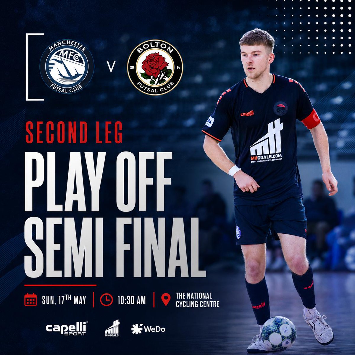 MFC_Futsal's tweet photo. A massive play-off 2nd Leg game tomorrow in our season for the Seniors! We trail 1-2 and a place in the @FA_NFS Grand Finals is at stake. 

We need a performance and we want you there with us! https://t.co/U3Dj2lqyQD