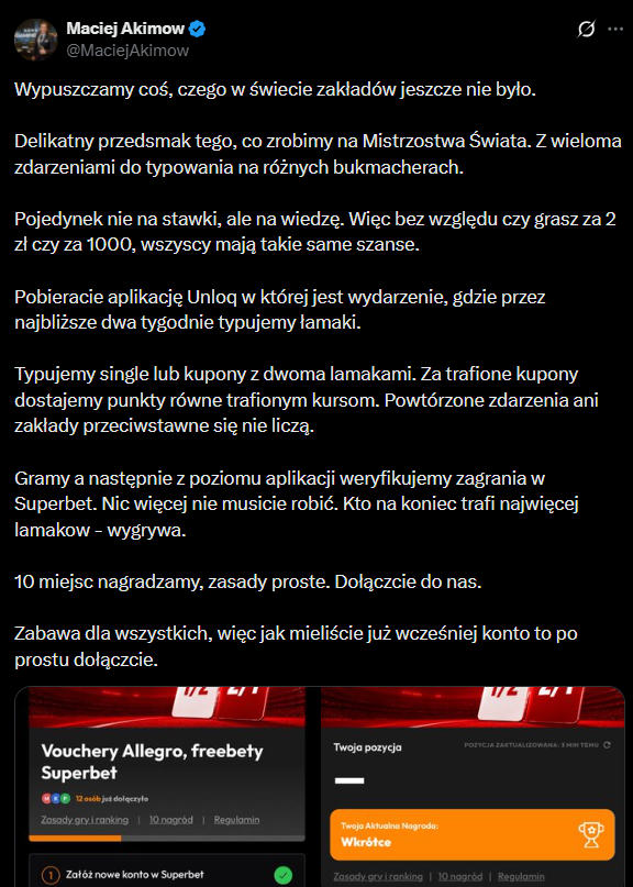 Czy Bartuś trafił kupon? tweet media