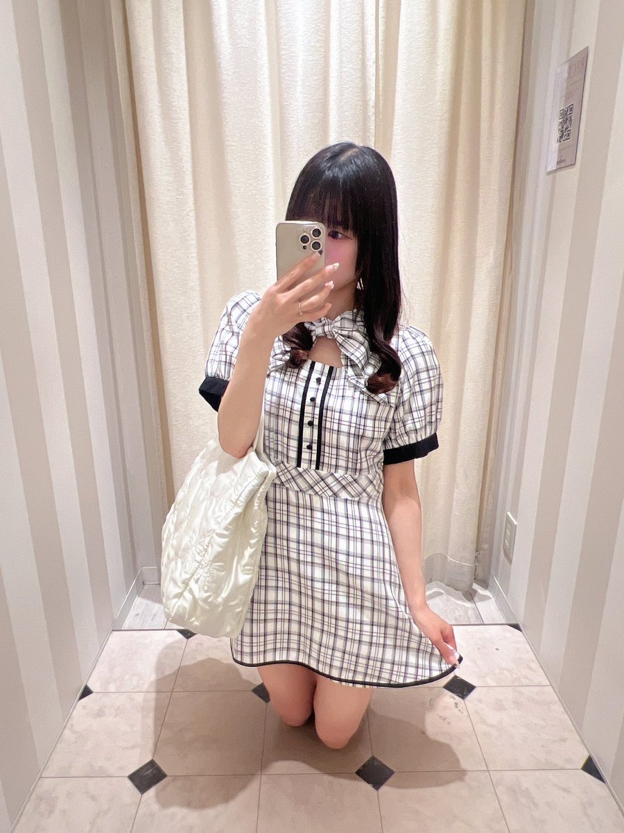 evelyn天王寺店♡ ⟡.·New Arrival ⟡.· #チェックリボンロンパース