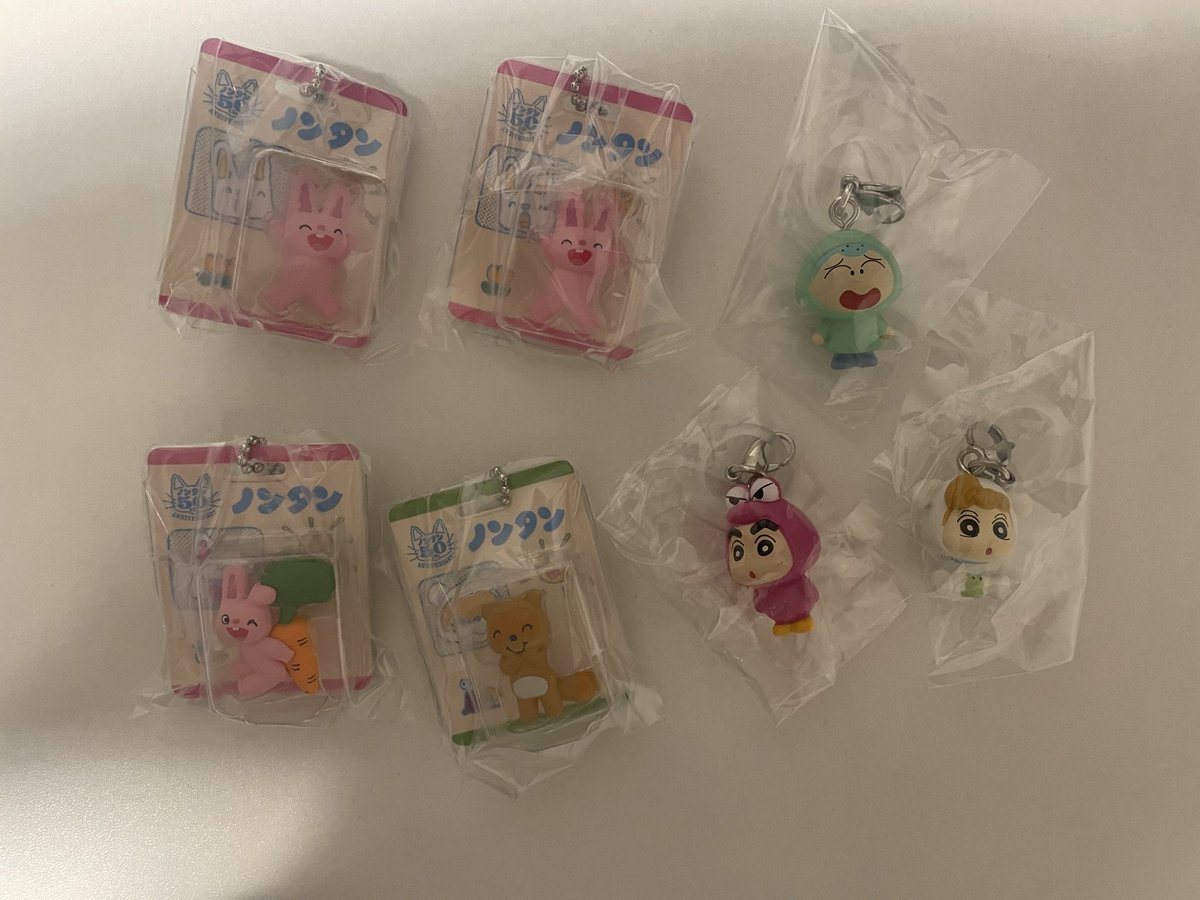 n_haniyoo's tweet photo. ノンタン パッケージミニチュアコレクション ガチャ 交換

譲￤うさぎさんA×2 うさぎさんC たぬきさん

求￤ノンタン　タータン

📮同日郵送、手渡し大阪(梅田) https://t.co/6z5qbT8Usc