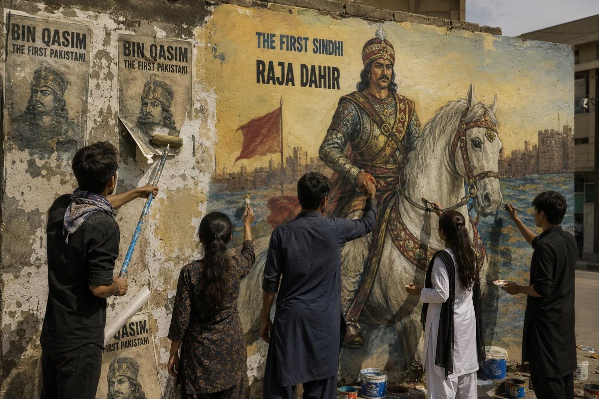 NaziaWrite34398's tweet photo. The federal government’s focus on 712 AD as Pakistan’s "birth" is viewed as a strategic erasure of Sindh's ancient, indigenous history. #JeaySindh #SindhDesh #PPPForBalochistan
#CDFSymbolOfPride
#SocialPlus https://t.co/FoIDQTdqmF