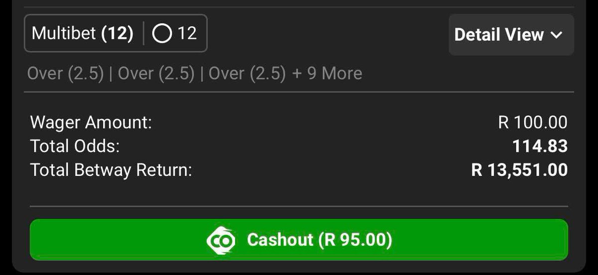 jabulanif7's tweet photo. First code of today gives us R13,551.00 with R100❤️❤️🥳🥳🥳

Well cooked don’t forget to retweet vouchers are coming as well ❤️

I just placed a bet with Betway. Tap here to copy my bet or search for this booking code in the Multi Bet betslip
https://t.co/JYneUDHpBf https://t.co/hdyZcu6zlo