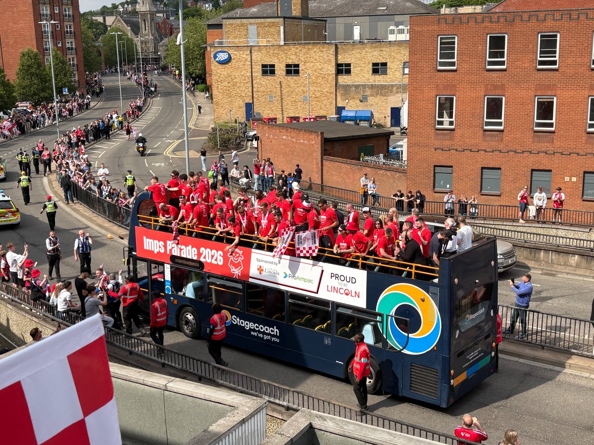 VitalLincoln's tweet photo. Thank you to some of the Vital Lincoln City members for sending us photos of #ImpsParade.
#LincolnCity #Championship #WeAreImps #LeagueOne https://t.co/ojP4Jwof8d