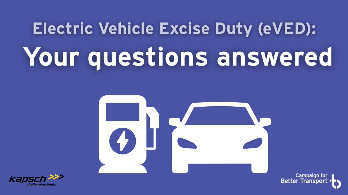 CBTransport's tweet photo. The way electric vehicles are taxed is set to change with a new electric Vehicle Excise Duty (eVED) set to be introduced in 2028. In this blog, we explain what this will mean for drivers. Read it here 👇
https://t.co/UqDzK2hdWo https://t.co/zNBIRYTxW7