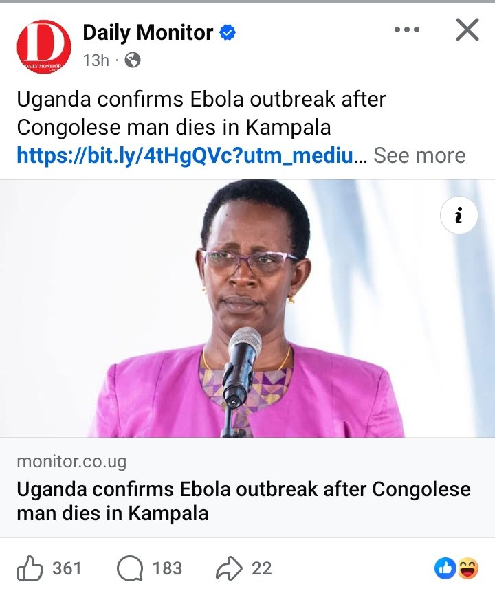 Thankyoux498811's tweet photo. @AnitahAmong do you think what I'm thinking? 
What if your NRM is about to end your life and later make a report that it's ebola which killed you. 🤔🤔🤔
Why now during fire 🔥 within the party especially when you're Targeted. 
#youarenotpartofthem #usedanddumped https://t.co/ieOpnJrJYi
