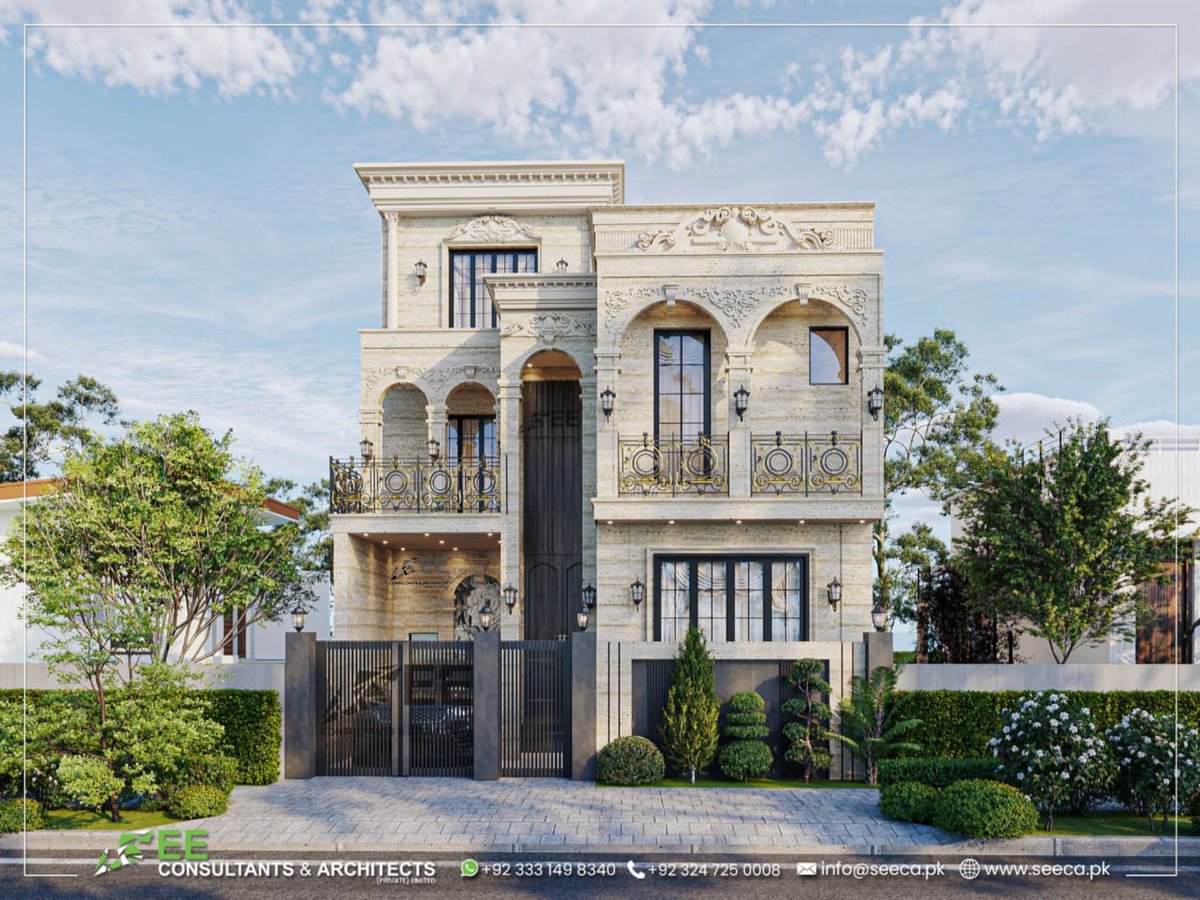seeca_pk's tweet photo. 8 Marla Architectural Design for Mr. Abdullah Sandhu at Faisalabad, designed by SEE Consultants &amp; Architects
A classical luxury elevation featuring arches, ornamental details, elegant railings, stone texture, and a grand entrance.

#Architecture #ResidentialDesign #SEEConsultants https://t.co/VmJR52GfAQ