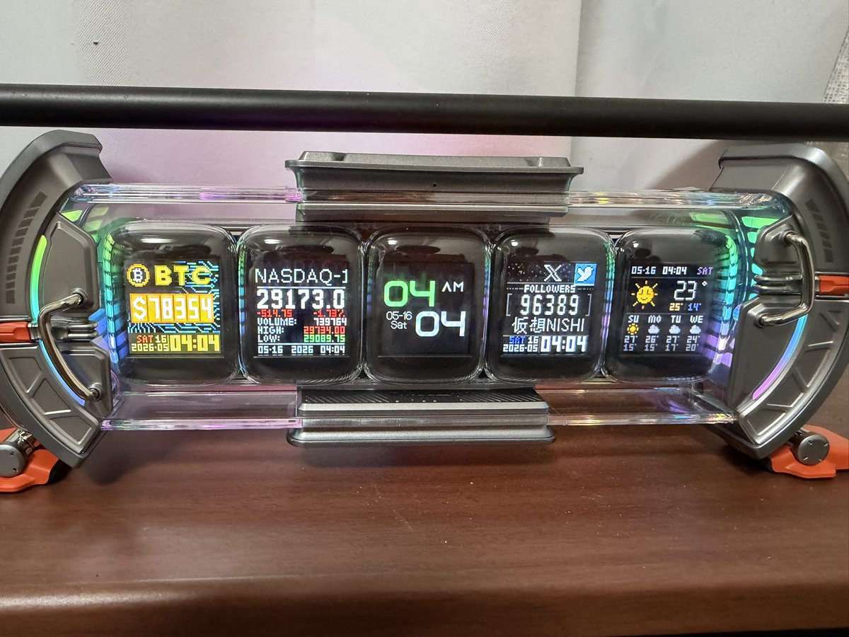 Nishi8maru's tweet photo. NISHI専用目覚まし起き時計起動 https://t.co/4qjS0rj2n3