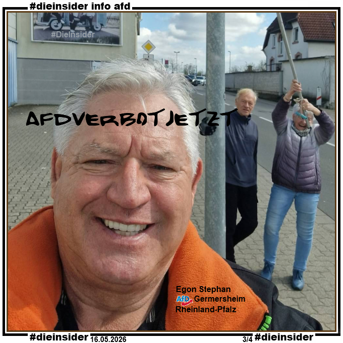 Die_Insider's tweet photo. Egon Stephan, #AfD Germersheim: Ein "FREIER JOURNALIST", der täglich Lügen, Verschwörungstheorien, Hass und Hetze postet!

#LautGegenNazis #NiemalsAfD #AfDVerbot
#Antifaschismus #GemeinsamGegenHass #DieInsider https://t.co/bOmdqqXD4f