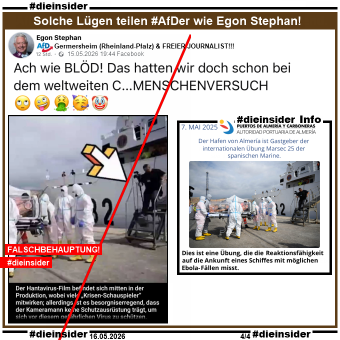 Die_Insider's tweet photo. Egon Stephan, #AfD Germersheim: Ein "FREIER JOURNALIST", der täglich Lügen, Verschwörungstheorien, Hass und Hetze postet!

#LautGegenNazis #NiemalsAfD #AfDVerbot
#Antifaschismus #GemeinsamGegenHass #DieInsider https://t.co/bOmdqqXD4f