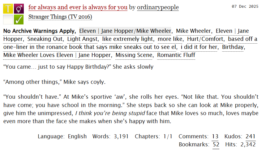 MilevenFics's tweet photo. #MilevenFicRec
for always and ever is always for you
by ordinarypeople
https://t.co/7vLgcAlwFY
#OneShot #PostS4 #MissedScene #HurtComfort #Angst #Fluff #Birthday https://t.co/1C5wH5Y6K8