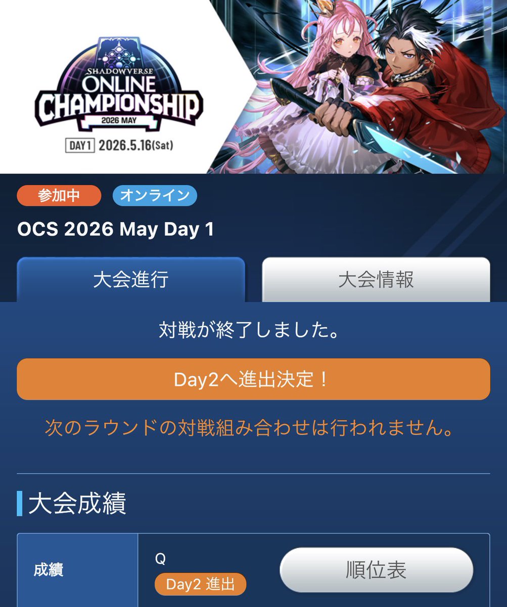 catgarudo's tweet photo. OCS 8-1でDay2！
来週も頑張る💪 https://t.co/BcgpTa1GBa