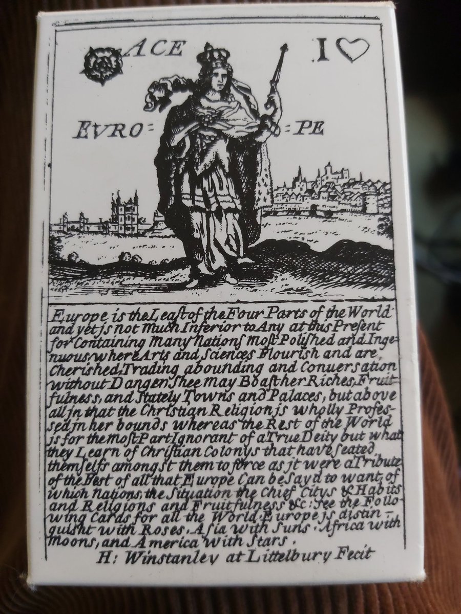 SWaldenHistory's tweet photo. These French mid-century examples of 'educational' card decks lie behind the production of such English cards in the 1670s, of which Henry Winstanley's 'geographical' is a fine and probably the earliest example https://t.co/D2JvDYTxgI