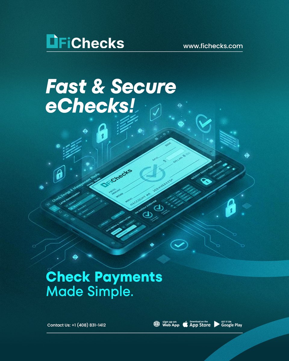 fichecks's tweet photo. FiChecks offers secure and streamlined check payment solutions for modern businesses.
#fichecks #checkpayments #businesspayments https://t.co/zfg209uEdX
