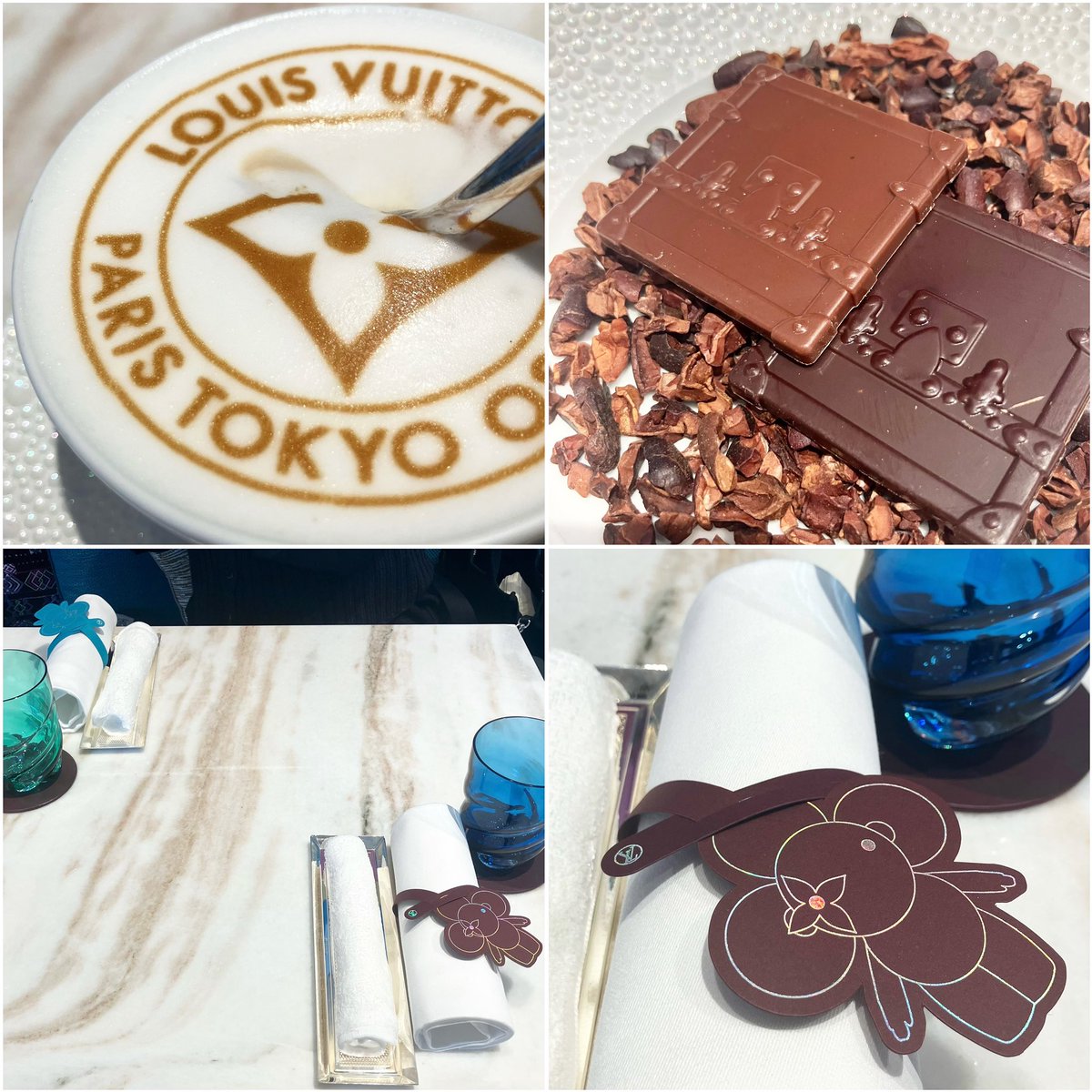 ル・カフェ・ヴィー@銀座。 ヴィー カフェラテ＋ORIGINE V。 ルイ