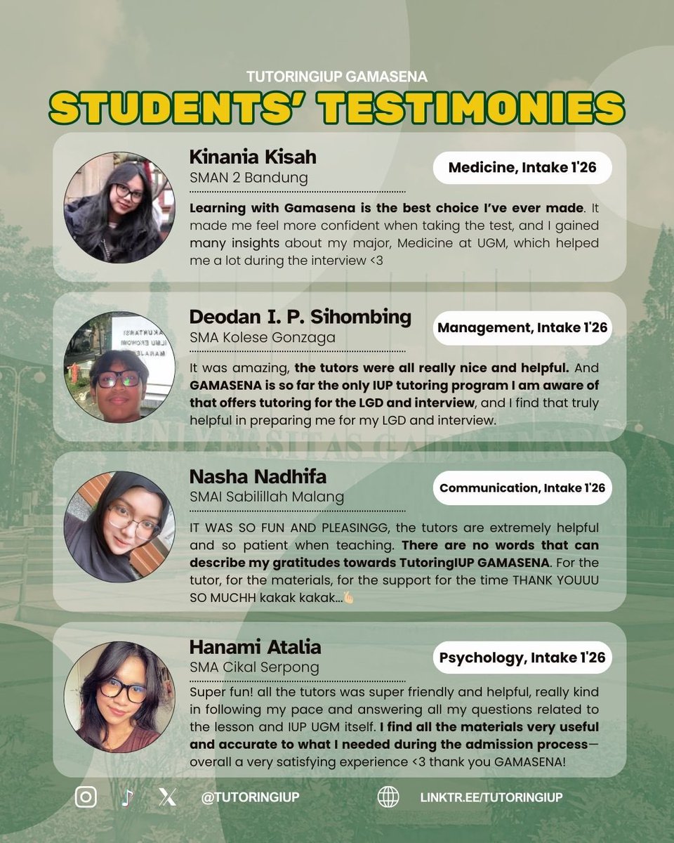 IUP UGM TUTORING GAMASENA tweet media