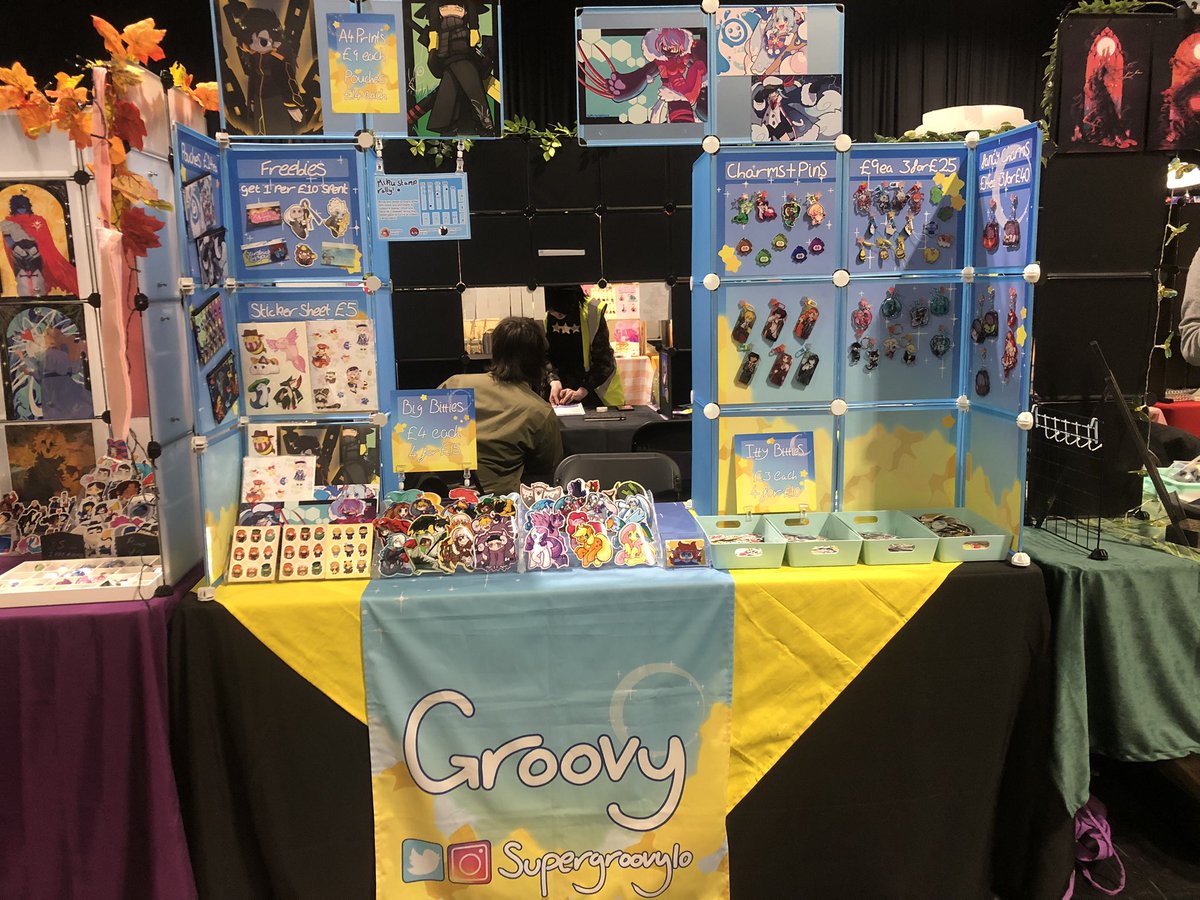 supergroovy10's tweet photo. All set up at #Kaijucon !
My only time up in Scotland for the year so make it count everyone! https://t.co/ReTsbzUB39