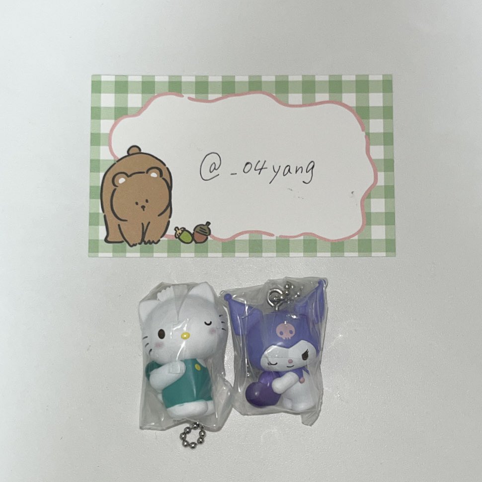 _o4yang's tweet photo. サンリオ なかよしペアスイング ガチャ カプセルトイ 交換 買取
 
求￤キキ
譲￤ダニエル、クロミ
 
・郵送希望📮
お気軽にリプお願いいたします🙇🏻‍♀️ https://t.co/Q1Vs1LzwUl