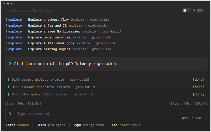 dylanjkl's tweet photo. Grok Build seriously needs a way to hold CTRL in terminal to fast delete and fast scrape text.

When you have a big prompt it's painful deleting the entire thing if you've changed your mind. https://t.co/sTOm8akceS