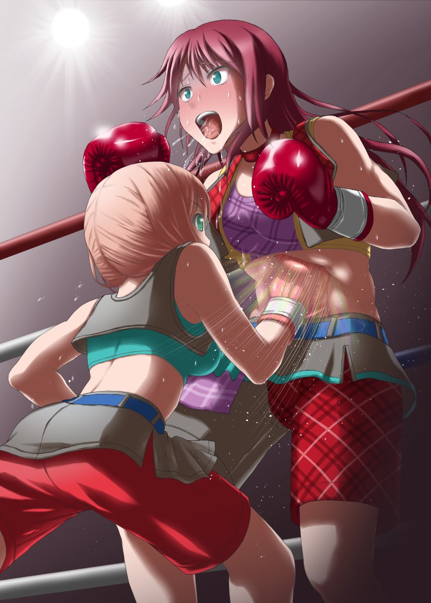 galapagos_s's tweet photo. 【pixiv】ご依頼ありがとうございました。BanG Dream!(バンドリ)
宇田川巴にボディブロー。悶絶して倒れる巴とそれをしゃがみながらニヤニヤと笑うひまり。 https://t.co/QwmIh0Xxxe
