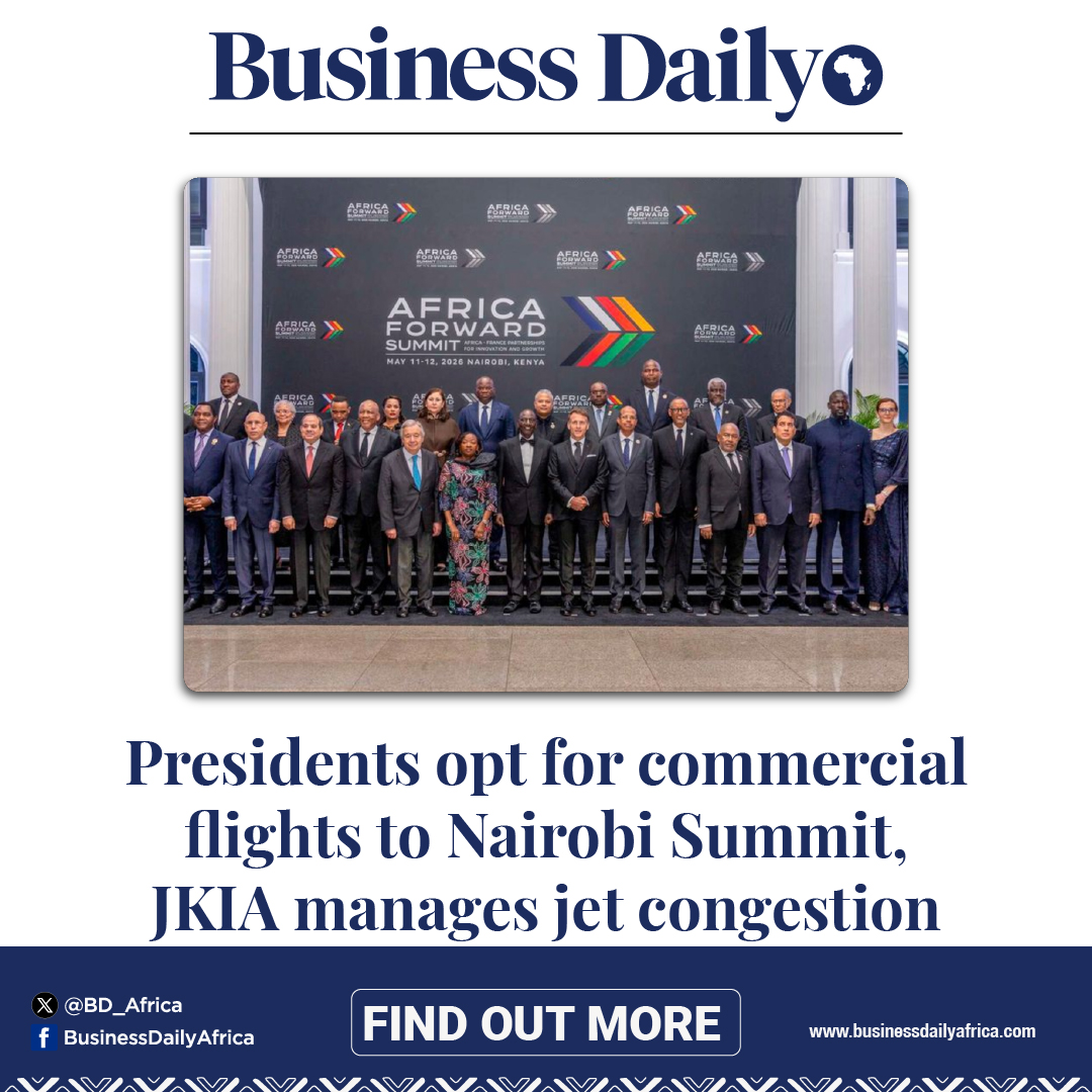 BD_Africa's tweet photo. Presidents opt for commercial flights to Nairobi Summit, JKIA manages jet congestion 
https://t.co/T9juflemG9
#BDmostread https://t.co/BLbeg3MZSS