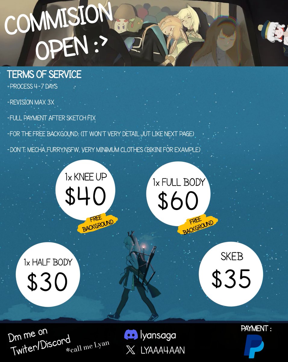 LyANeaR (Comms open) (0/3) tweet media