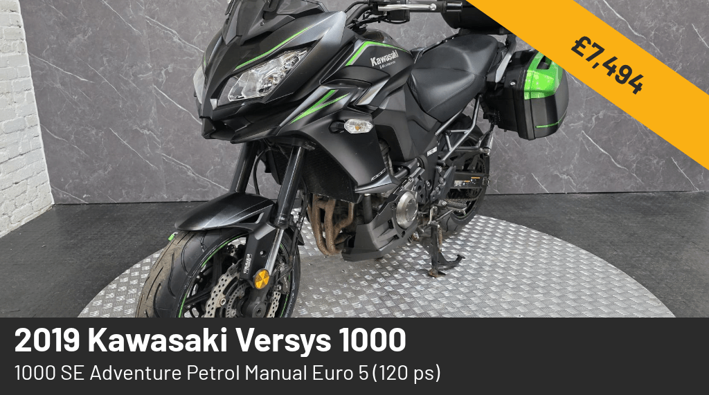 autoassetsltd's tweet photo. 2019 Kawasaki Versys 1000 - £7,494 1000 SE Adventure Petrol Manual Euro 5 (120 ps) Finance available from £141.58/month. Subject to status, terms apply, see website or contact us for details. 1/2 https://t.co/EGr46ljqvc