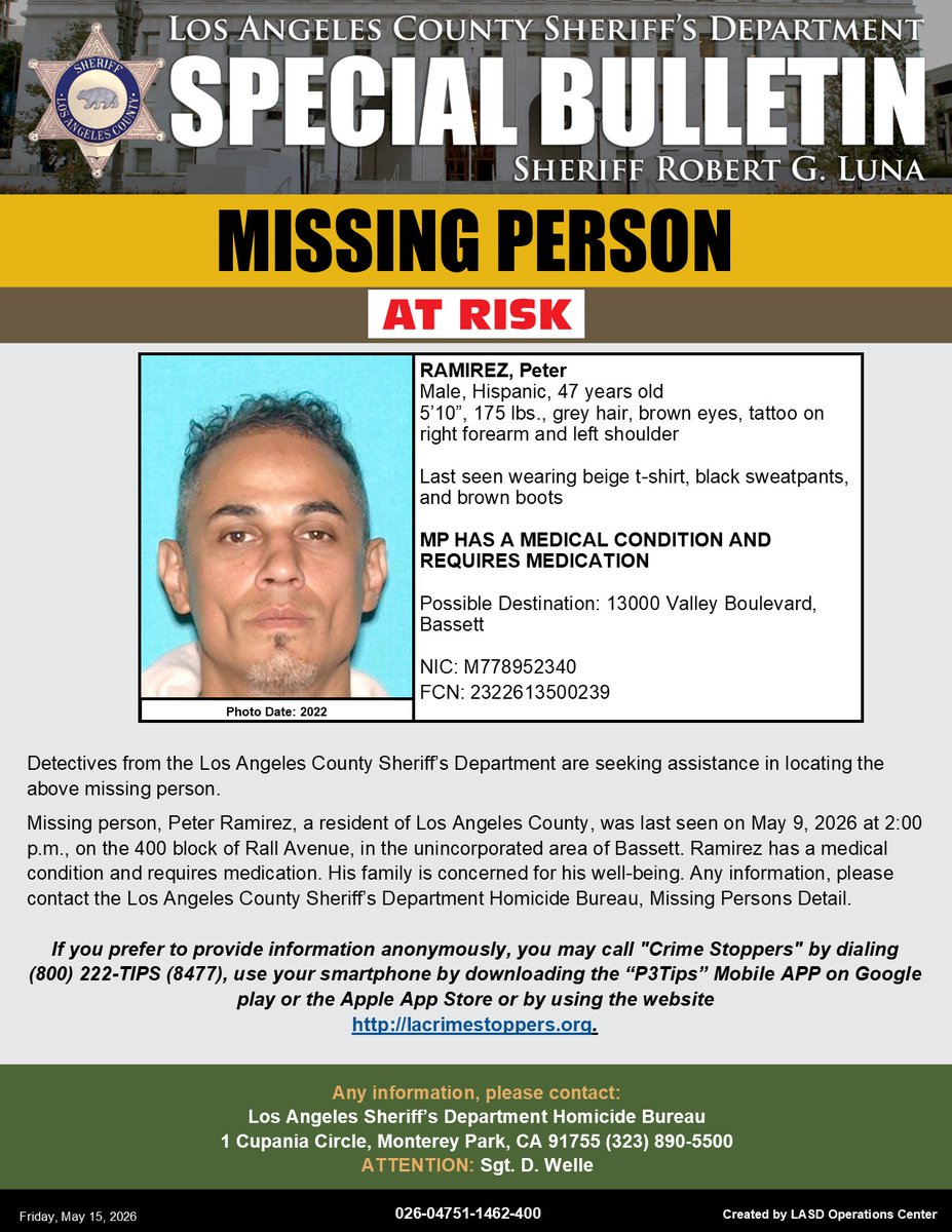 LA County Sheriffs tweet media