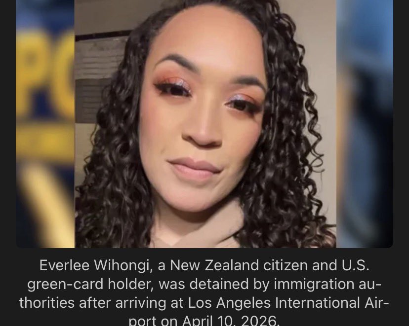 BuzzIonix's tweet photo. A green card holder was detained at a U.S. airport, flown across the country in shackles, and held for days without explanation sparking outrage over immigration enforcement practices. #GreenCardArrest #ICEControversy https://t.co/7B6oaXapnF