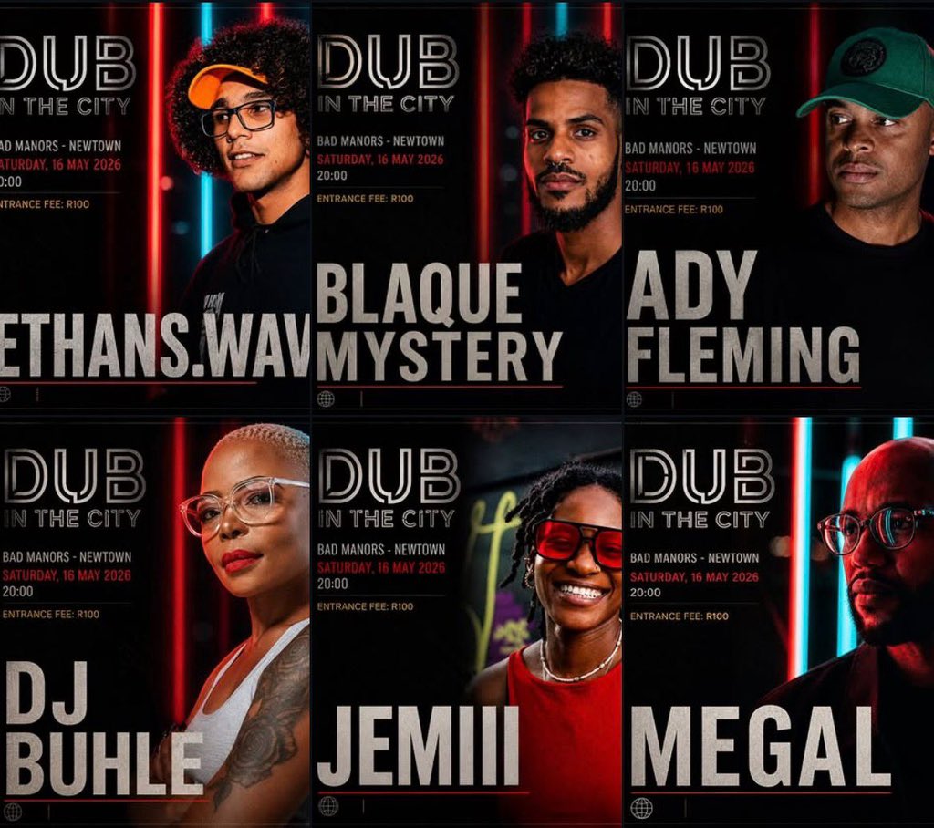 DJ_Buhle's tweet photo. TONIGHT let #DubInTheCity out at Bad Manors (Newtown) 

Doors open at 20:00 
R100.00 at the door

Brought to you by PlugCity Networks SA ✨ https://t.co/tQiPxCGq7G