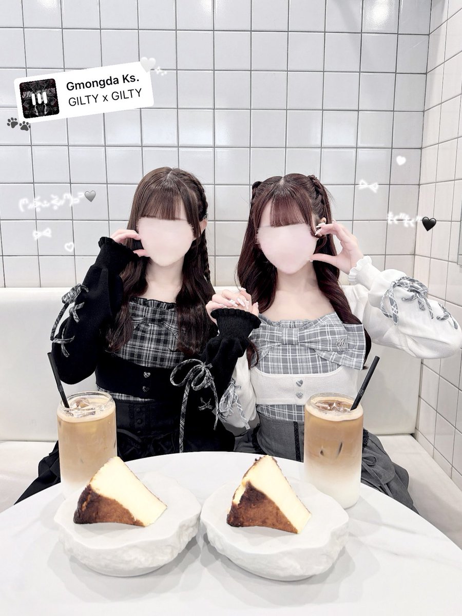 はにみゅのリボントップスで激めʒ 双子コーデ៸៸᳐ >𖥦< ៸៸᳐