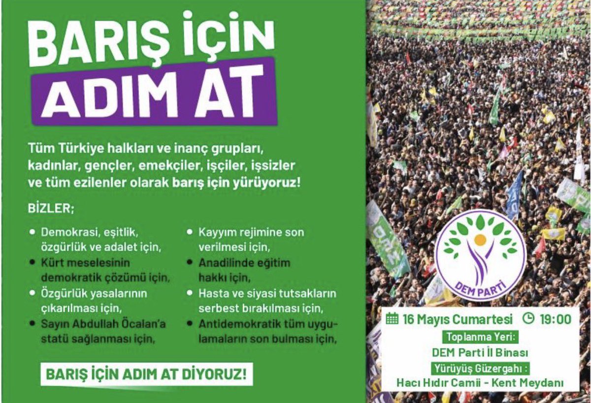 1Sehitoglu's tweet photo. Bingöl’de terör propagandasına da, bölücü paçavralara da geçit yok!
Bu topraklar masa başında konuşulan yer değil; binlerce şehidin kanıyla vatan yapılmış kutlu bir memlekettir.

Şehitlerimizin emanetine dil uzatanlar da, terör elebaşlarını meşrulaştırmaya çalışanlar da şunu iyi bilsin: Bingöl sokakları ihanet sloganlarının atılacağı yer değildir!

Milletimizin sabrını sınayanlar, bu halkın vatanına ve bayrağına nasıl sahip çıktığını görecektir. Devletimizin ilgili kurumlarının kamu düzenini bozacak hiçbir provokasyona izin vermemesi en büyük beklentimizdir.

Bu memlekette şehitlerin hatırasını çiğnetmeyiz, terör seviciliğine sessiz kalmayız! 🇹🇷
#İhaneteGeçitYok
@1Sehitoglu 
: