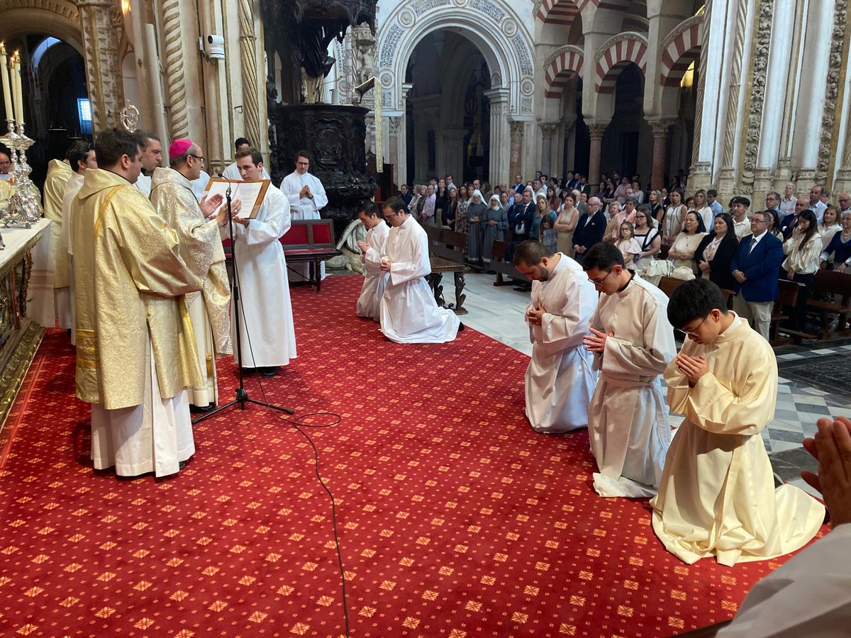 mezq_catedral's tweet photo. The Mosque-Cathedral of #Cordoba hosted the Rite of Admission and the Ministries of Lector and Acolyte, presided over by Bishop Jesús Fernández.

A day of joy and hope for our Diocese. We pray for the candidates on their journey of service. 🙏

#MosqueCathedral #Vocation #Faith #CatholicChurch #CordobaSpain @jjjgueto