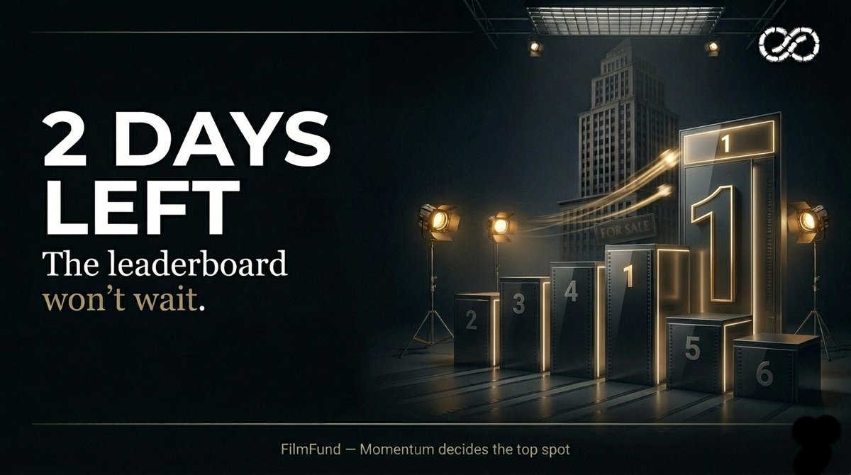 filmfundio's tweet photo. FilmFund’s referral contest ends in 2 days.

Some people are already positioning for Top 1.

Others are still watching from the sidelines.

The gap between both gets bigger with time. https://t.co/S8UOdHvCX7
