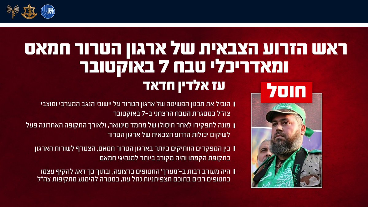 חוסל עז אלדין חדאד, אדריכל הנוף ב7 באוקטובר