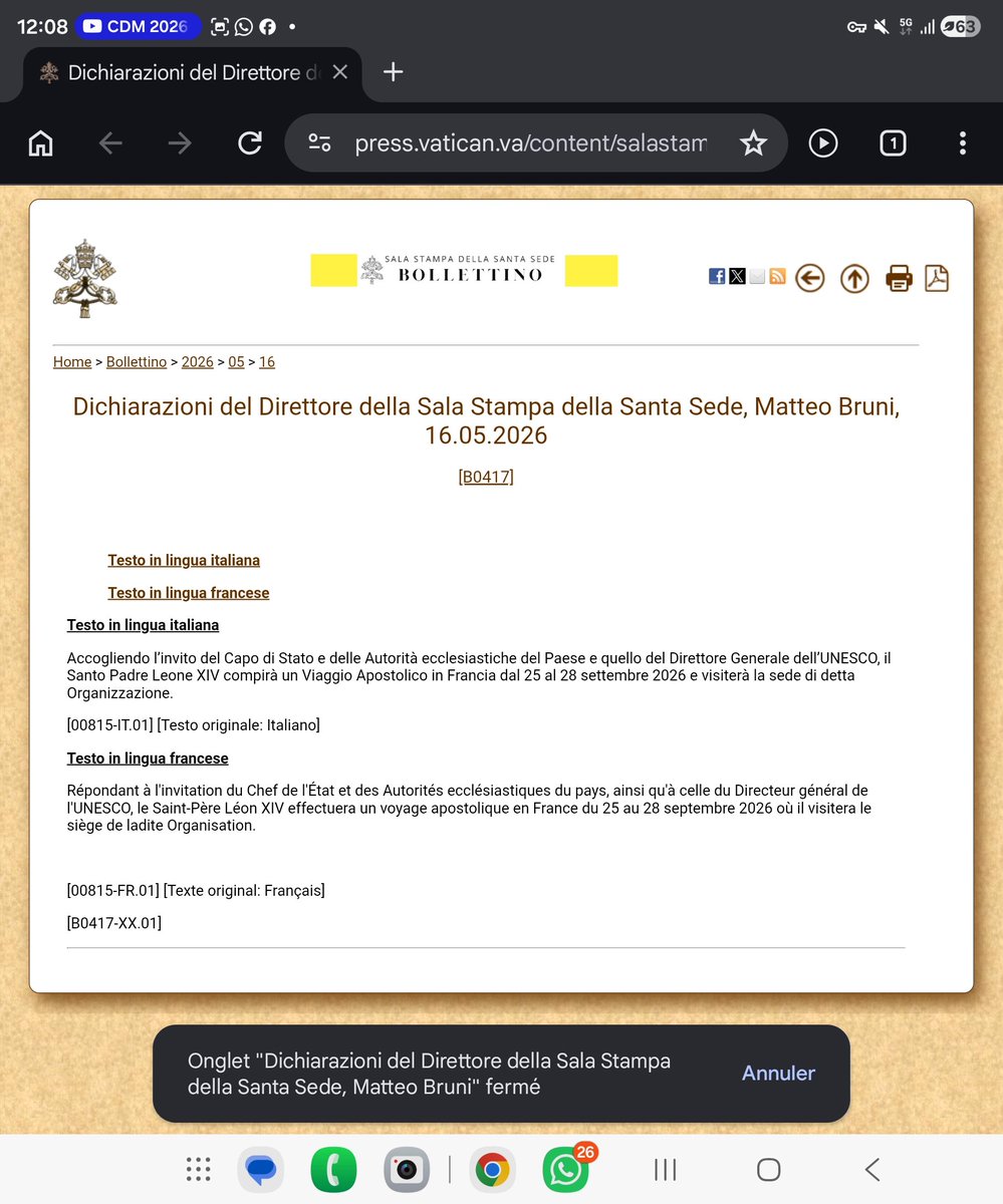 Abbรฉ Clรฉment Barrรฉ tweet media