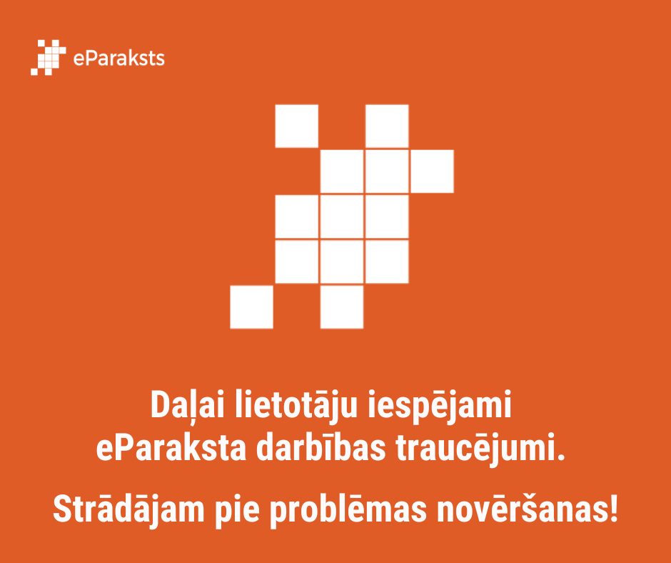 eParaksts's tweet photo. ❗Daļai lietotāju iespējama eParaksta lēndarbība vai nepieejamība. Strādājam pie problēmas novēršanas. Pateicamies par sapratni! https://t.co/86tMsvz2Tk