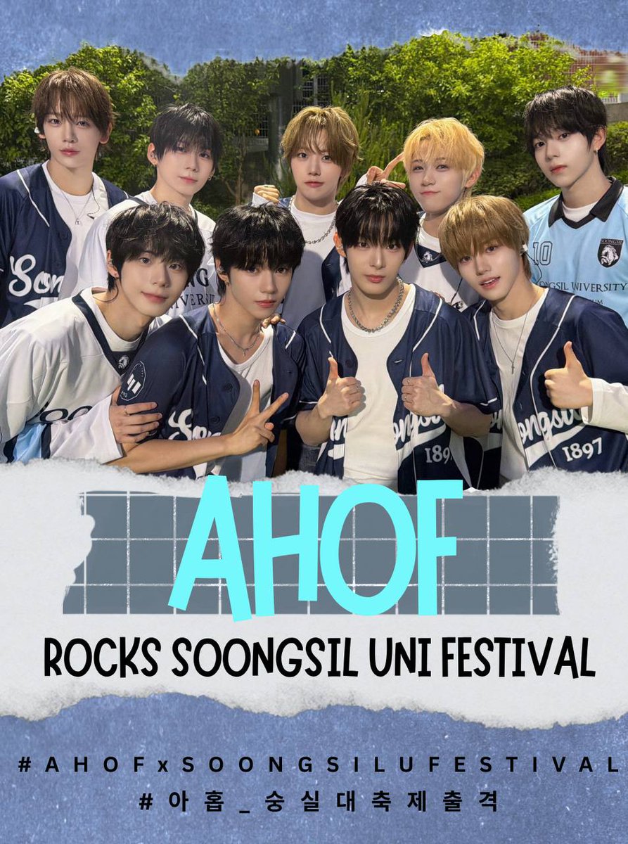 joyz__25's tweet photo. In case you missed yesterday’s festival stage… the video is finally here 🔥 GO WATCH NOW

🔗https://t.co/HAg87enQrH

AHOF ROCKS SOONGSIL UNI FESTIVAL
#AHOFxSoongsilUFestival
#아홉_숭실대축제출격 https://t.co/S1z6MLSY4D