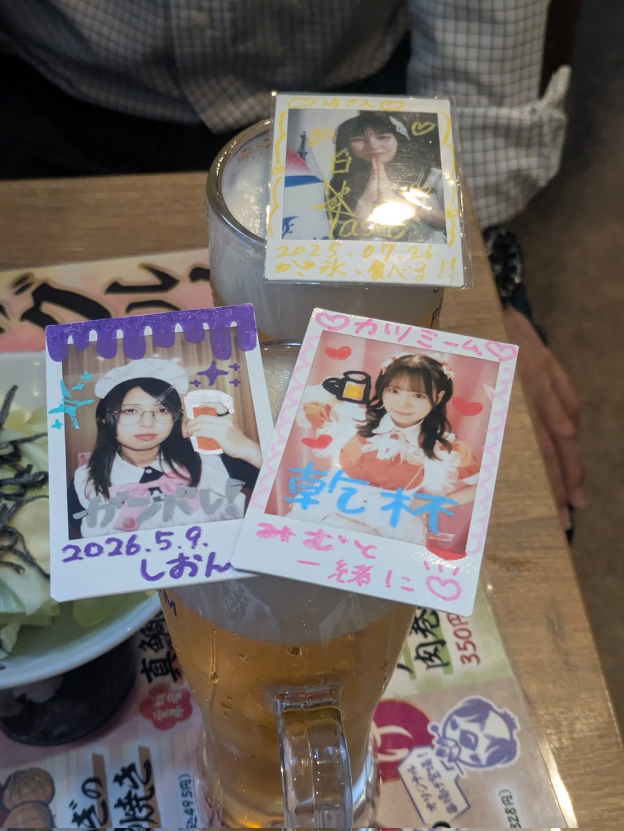 美夢ちゃん、早速チェキ使いました！