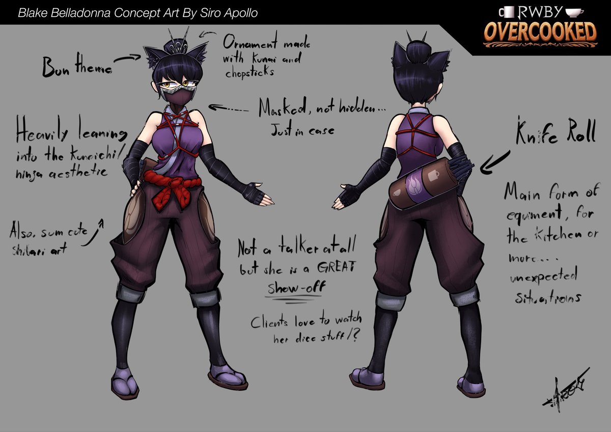 SiroApollo's tweet photo. #RWBY

Blake’s new fit for Overcooked AU! 1/2

Work for @DariusJob02 

#RWBYfanart https://t.co/hg0mIn7Cv0