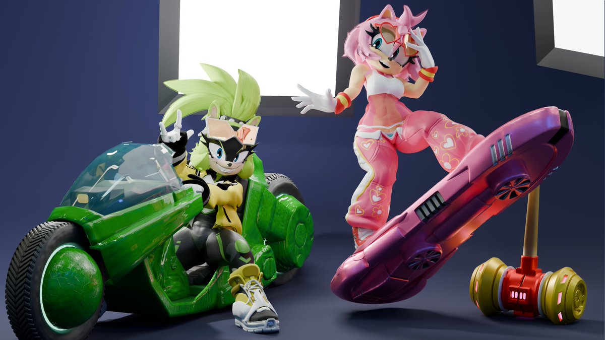 St0rm3ye's tweet photo. They are racing!!!
#sth #AmyRose #SonicTheHedgehog #WIP #surgethetenrec https://t.co/uFEklXR2wk
