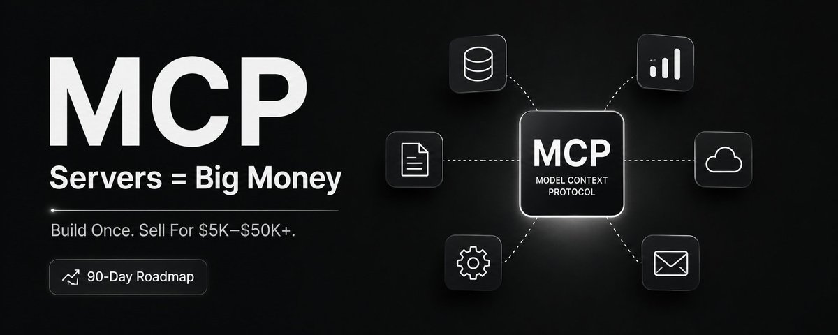 Nobody told you MCP servers pay $10,000 per project. Let's fix that right now. 👇