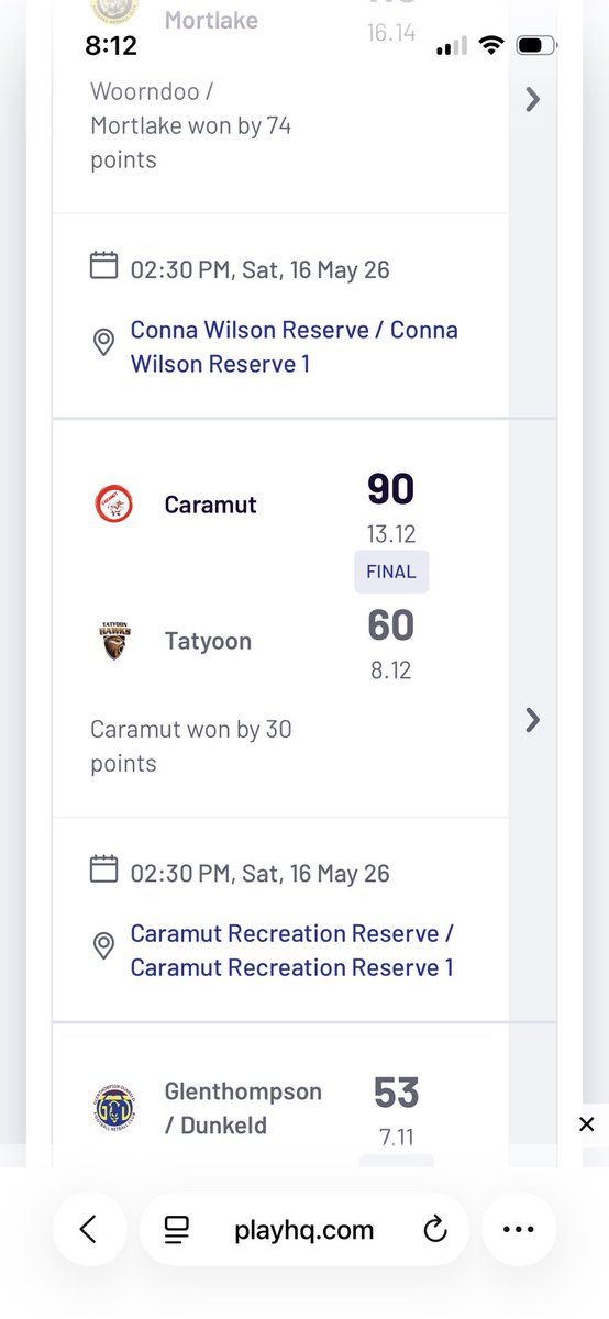 DandyAndy_'s tweet photo. Also need to mention Caramut FNC. It’s been quite a while since they’ve had any sustained success at senior level. They rolled Tatyoon today …. the first time that’s happened at senior level since 1999, and now sit 4th on the #MDFNL ladder #CountryFooty #LocalFooty https://t.co/VsqQ9hgyqg