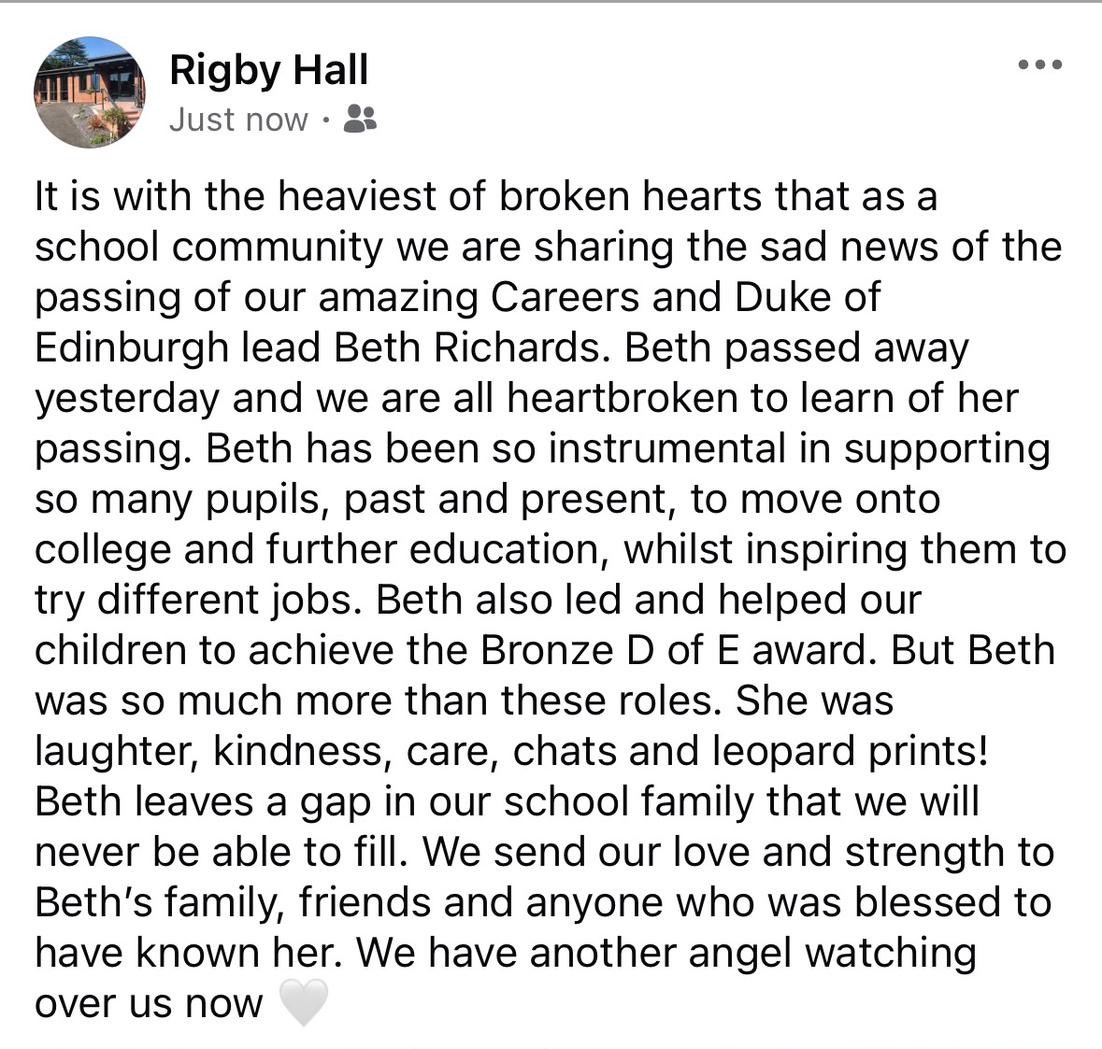 Rigby Hall School tweet media