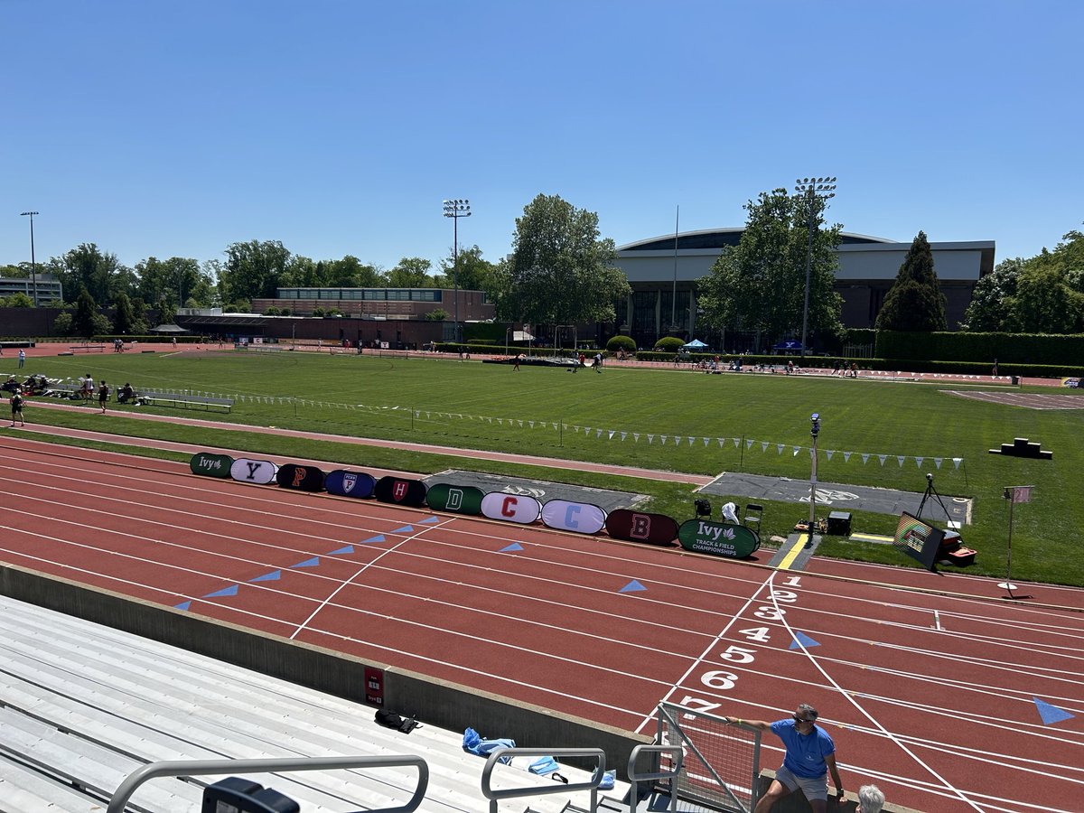 BillSpaulding's tweet photo. Beautiful Saturday for day one of the @IvyLeague Outdoor Heptagonal Track
And Field Championships. Join us starting at 12:30 on ESPN+. https://t.co/UzI9RFzQy2