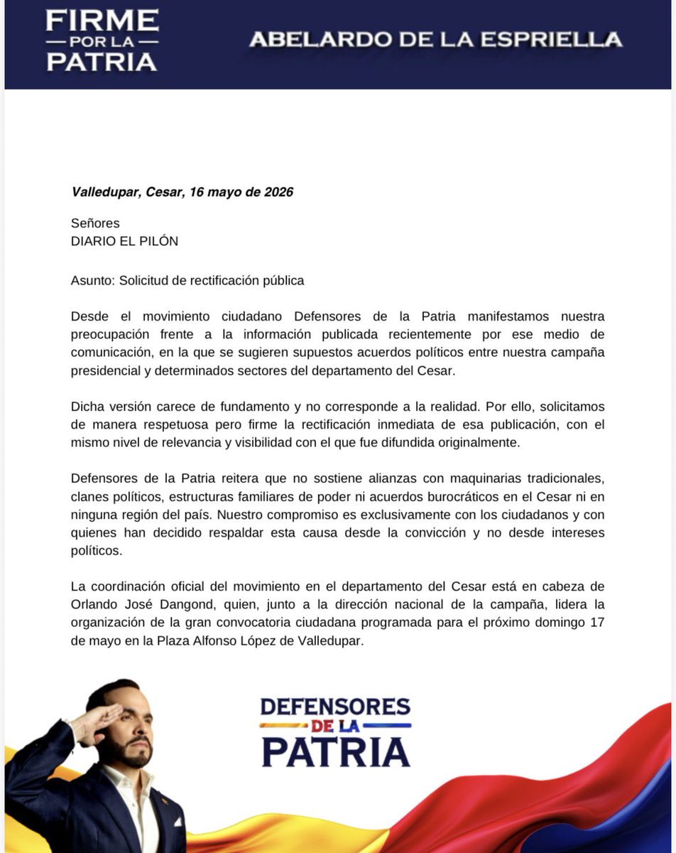 Defensores de la Patria tweet media
