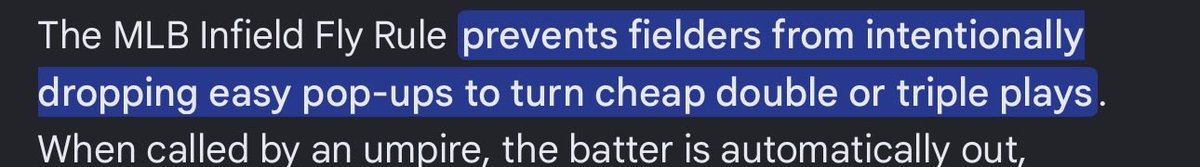 akdavemtp's tweet photo. @TF_BSUfan @MLBReplays_ It’s arguable. The purpose of the rule was not in play. Ump threw his hand up, but the context mattered. There is no way the Cards were trying to execute a cheap dp out there. Their bad D got bailed. https://t.co/WflOWSqOru