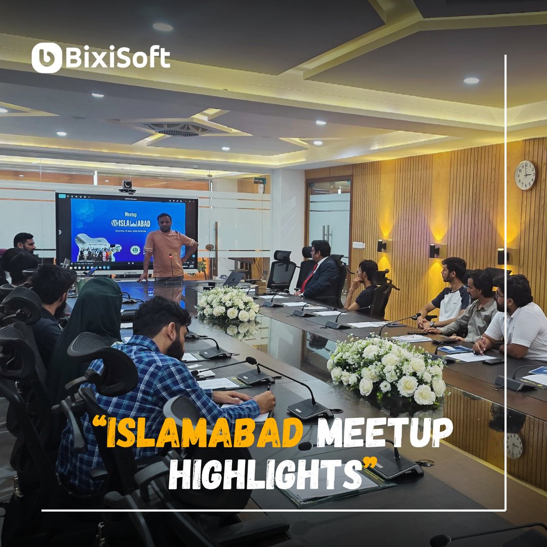 dearmansoor's tweet photo. Great vibes representing BixiSoft at Islamabad Meetup 🚀! Fresh ideas, cool convos, and tech love 💡. #BixiSoft #IslamabadMeetup #TechCommunity https://t.co/YuLr7JZ1qQ