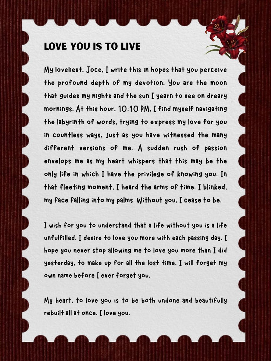 I love you, Joce. tweet media